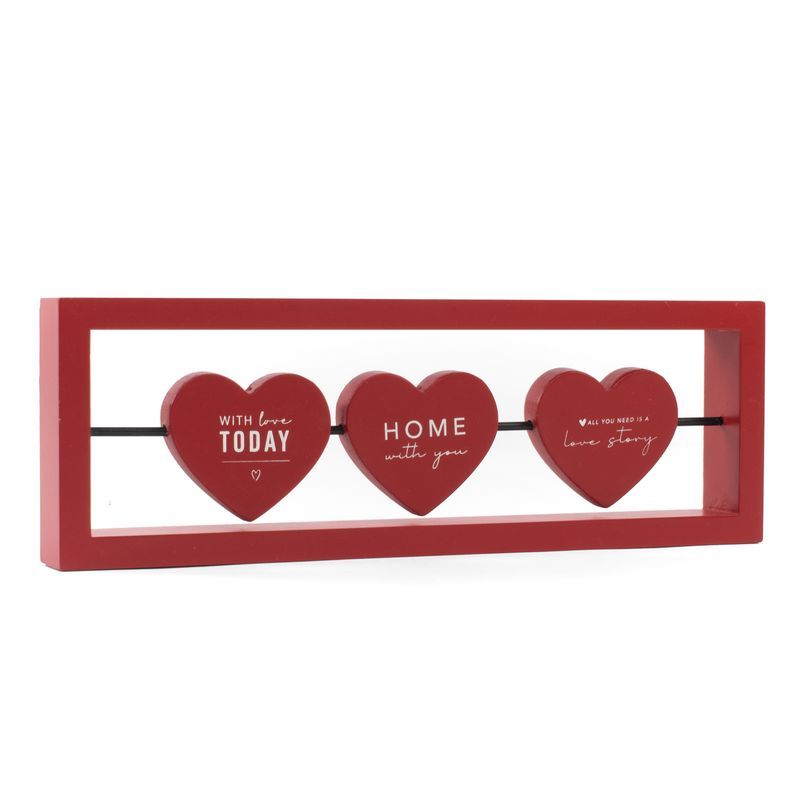 DECORACION 3 CORAZONES LOVE