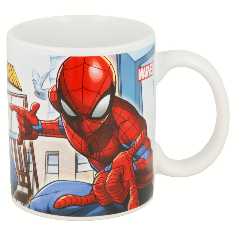 TAZA CERÁMICA 325 ML SPIDERMAN STREETS