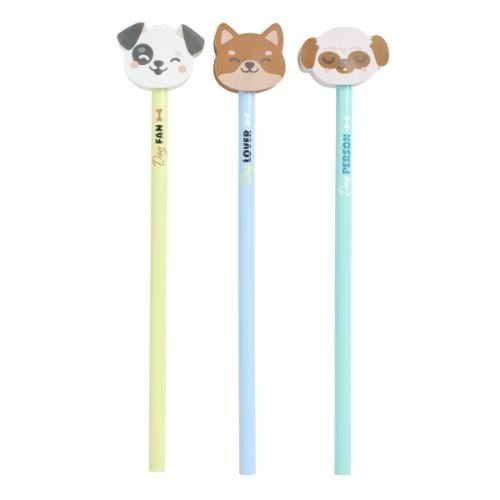 SET DE 3 LÁPICES PARA DOG LOVERS