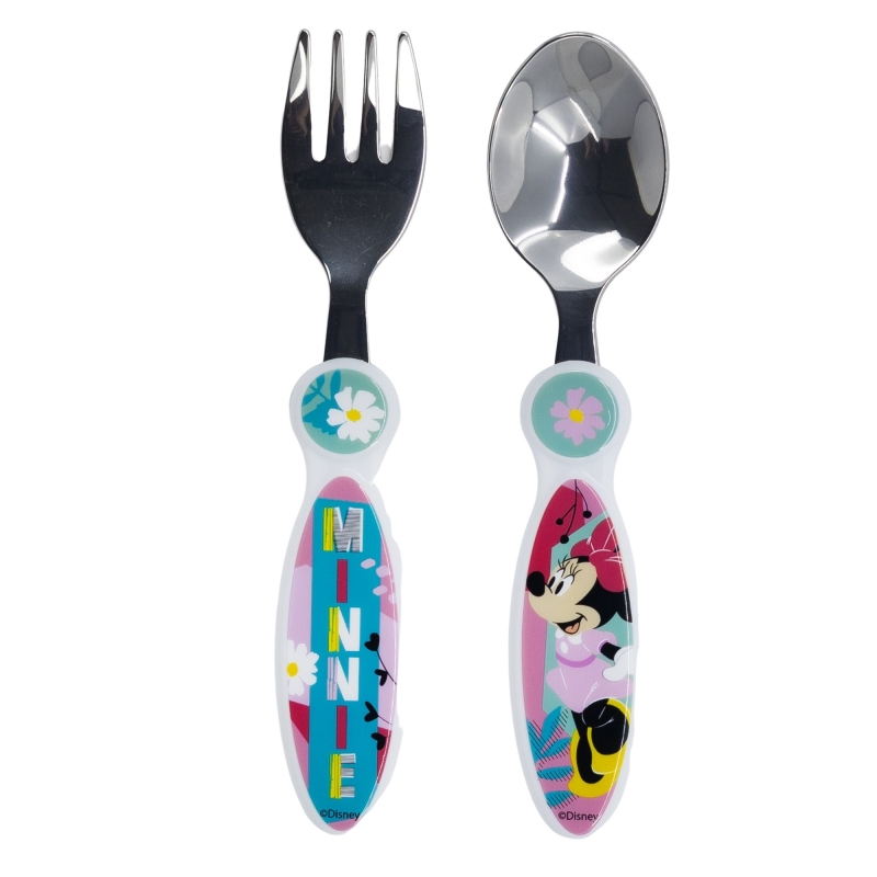 SET CUBIERTOS METÁLICOS 2 PCS MINNIE MOUSE