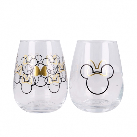 SET 2 VASOS DE CRISTAL 510 ML MINNIE