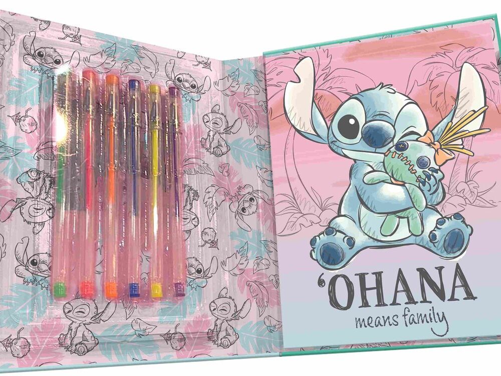 CUADERNO CON BOLÍGRAFOS DE COLORES