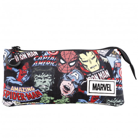 ESTUCHE 3 COMPARTIMENTOS MARVEL