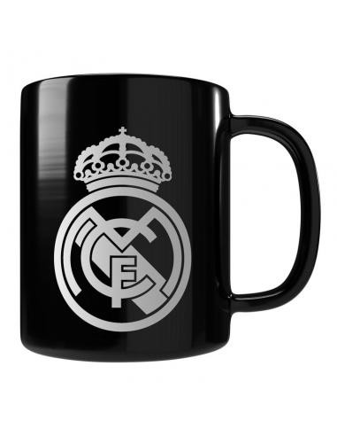 TAZA CERAMICA REAL MADRID NEGRA