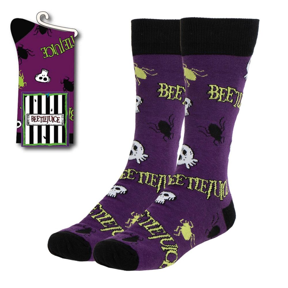 1 PAR DE CALCETINES BEETLEJUICE
