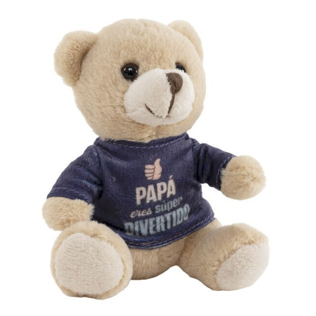 OSO DE PELUCHE PARA PAPÁ CON MENSAJE - PAPÁ ERES SUPER DIVERTIDO