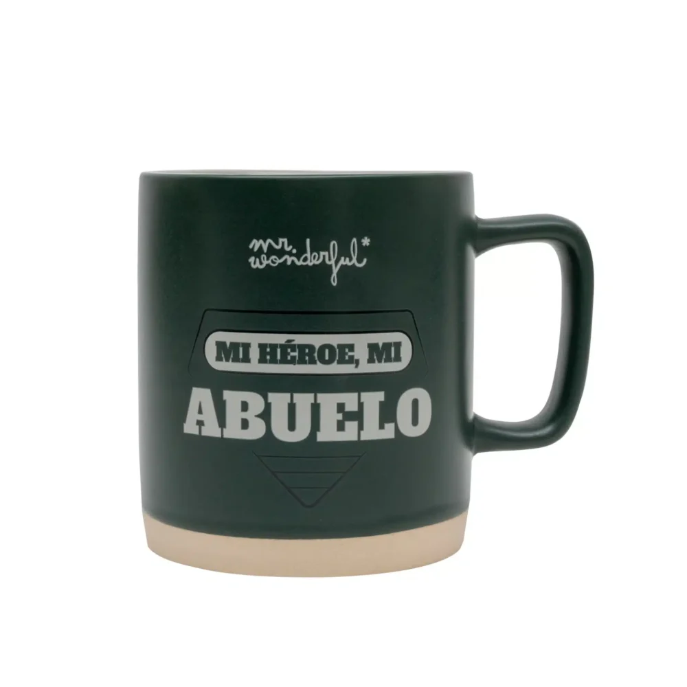 TAZA PARA EL ABUELO CON MENSAJE - MI HÉROE, MI ABUELO