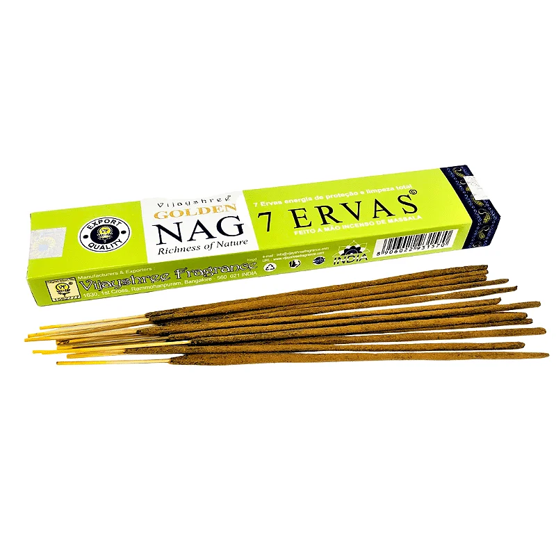 INCIENSO GOLDEN NAG 7 ERVAS