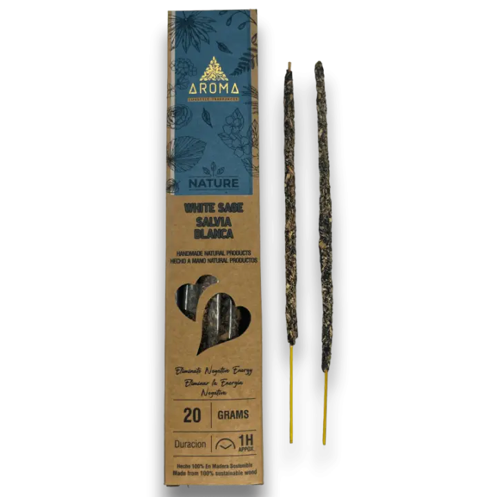 INCIENSO AROMA NATURE DE SALVIA BLANCA