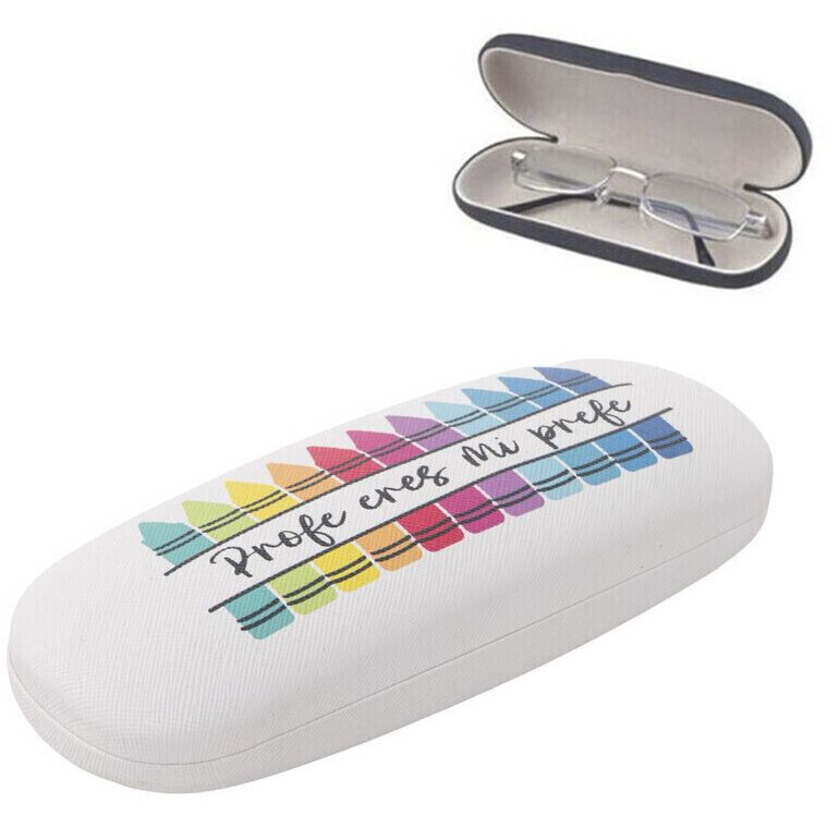 FUNDA PARA GAFAS CON MENSAJE - PROFE ERES MI PREFE