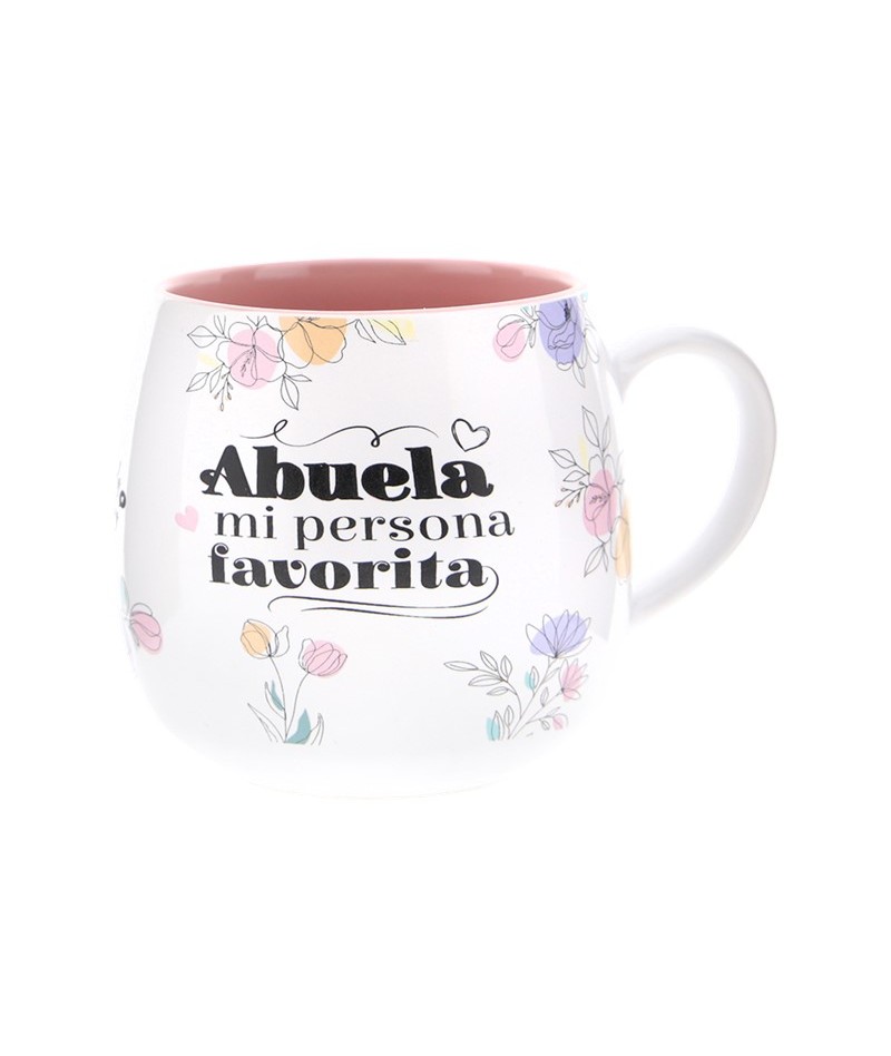 TAZA OVALADA PARA LA ABUELA CON MENSAJE - ABUELA MI PERSONA FAVORITA