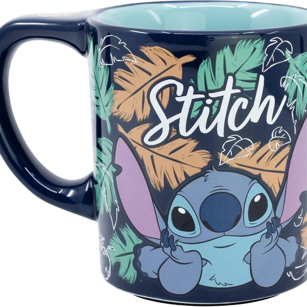 TAZA ANTIVUELCO STITCH - CON BASE DE SUCCIÓN (CERÁMICA)