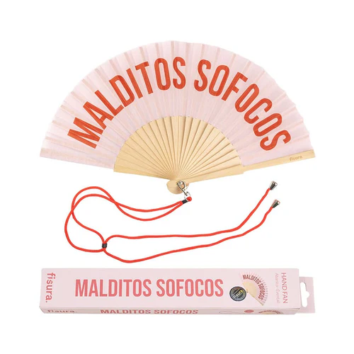 ABANICO CON MENSAJE - MALDITOS SOFOCOS