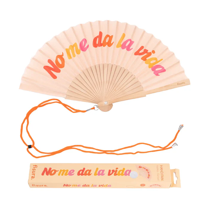 ABANICO CON MENSAJE - "NO ME DA LA VIDA"