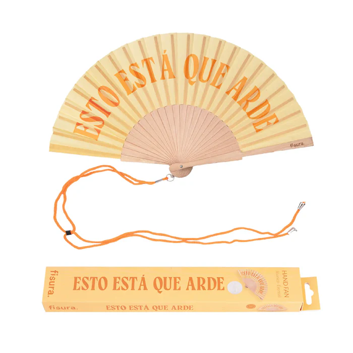 ABANICO CON MENSAJE - ESTO ESTÁ QUE ARDE