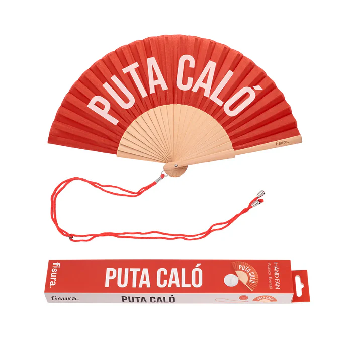 ABANICO CON MENSAJE - PUTA CALÓ