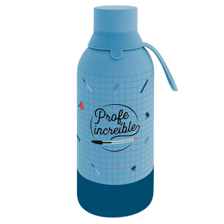 BOTELLA TÉRMICA PARA PROFES CON MENSAJE - PROFE INCREÍBLE