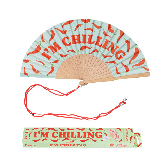 ABANICO CON MENSAJE - I´M CHILLING - VERDE MENTA