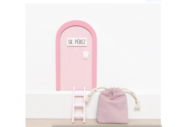 PUERTA RATONCITO PÉREZ - COLOR ROSA - Moo Gifts