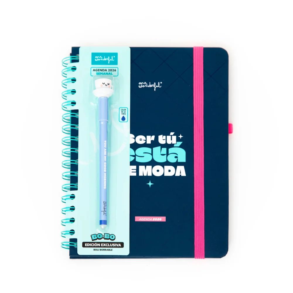 AGENDA WONDER 2026 SEMANAL - SER TÚ ESTÁ DE MODA