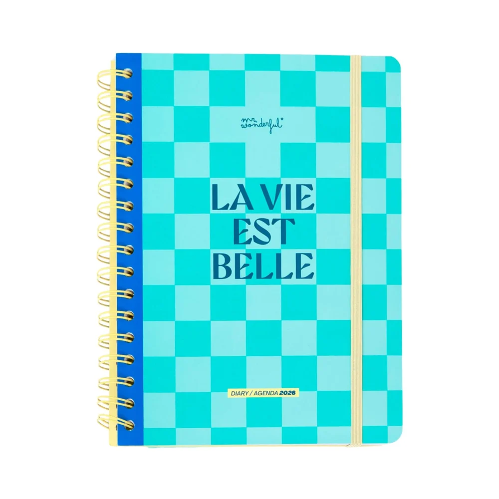 AGENDA WONDER 2026 DIARIA - LA VIE EST BELLE