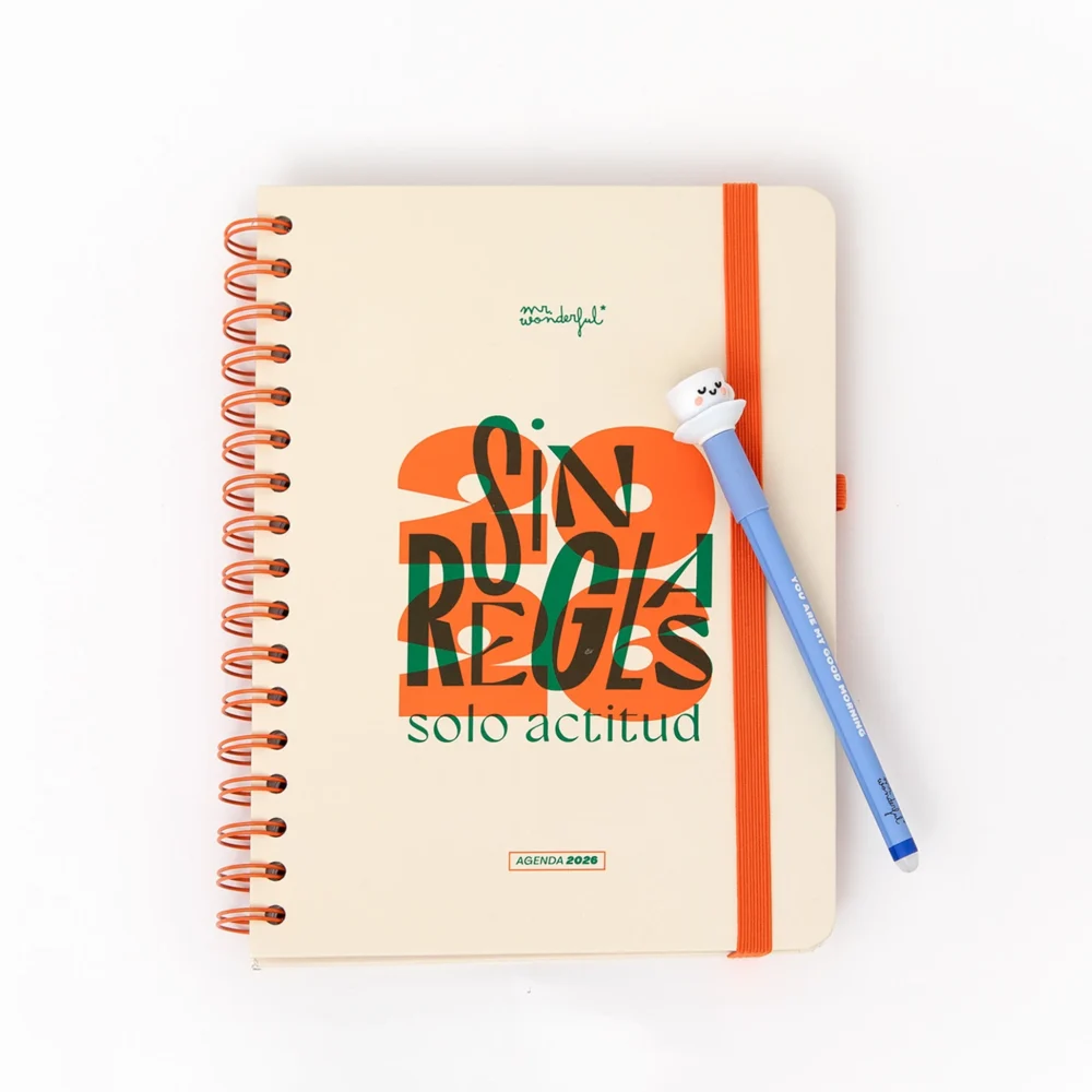 AGENDA WONDER 2026 SEMANAL - SIN REGLAS, SOLO ACTITUD