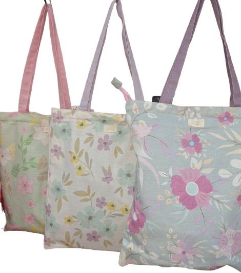 BOLSO DE TELA TIPO TOTE PARA MAMÁ - MAMÁ ERES GENIAL (3 COLORES)
