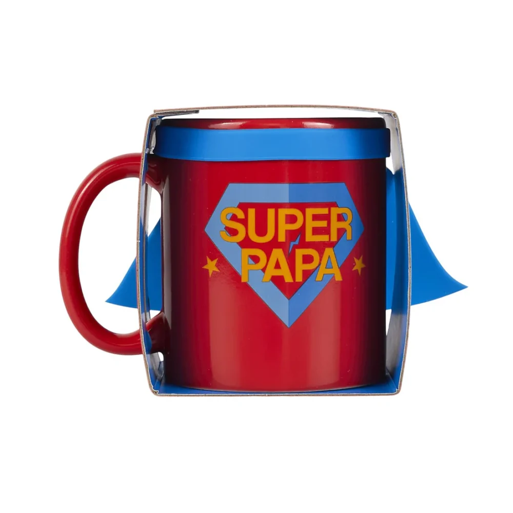 TAZA PARA PAPA CON CAPA DE SILICONA - SUPER PAPA