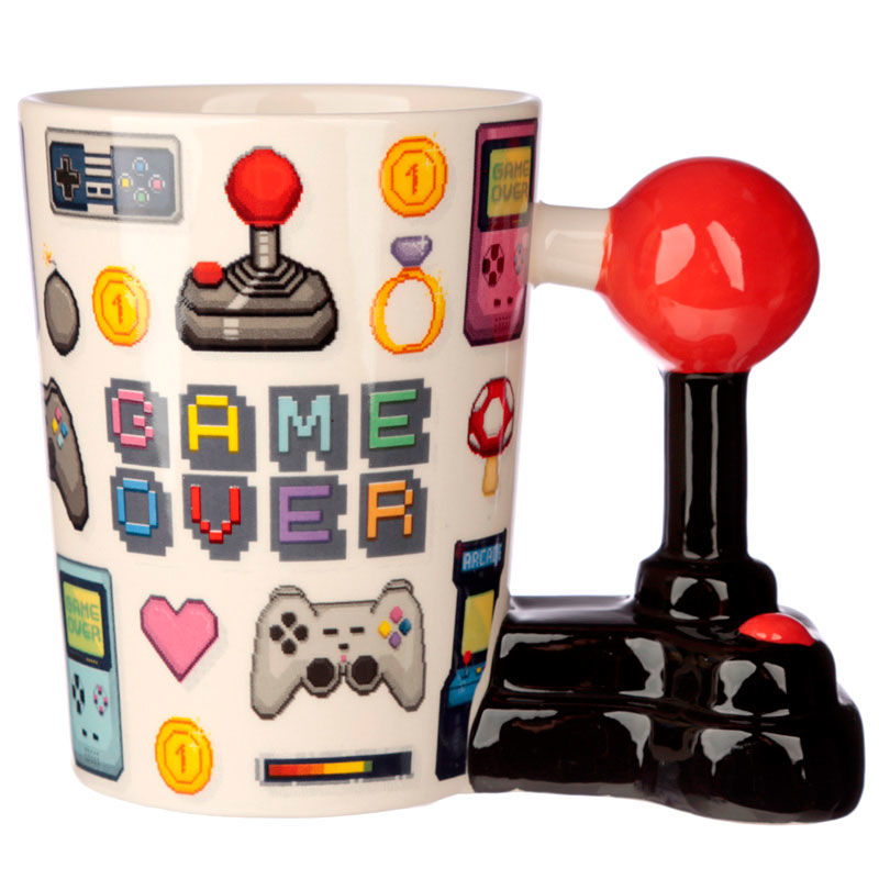 TAZA 3D JOYSTICK PIXEL GAMER - GAME OVER