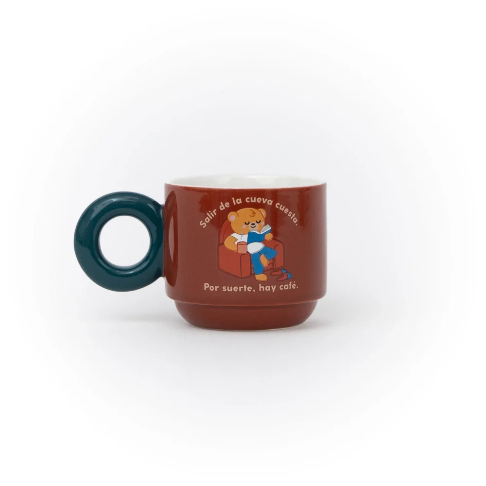 TAZA APILABLE - SALIR DE LA CUEVA CUESTA. POR SUERTE, HAY CAFÉ