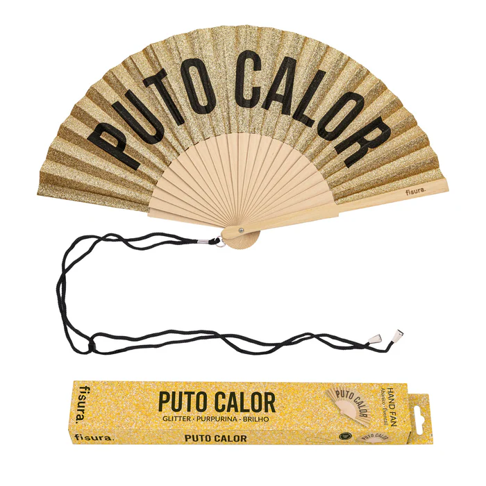 ABANICO CON MENSAJE- PUTO CALOR