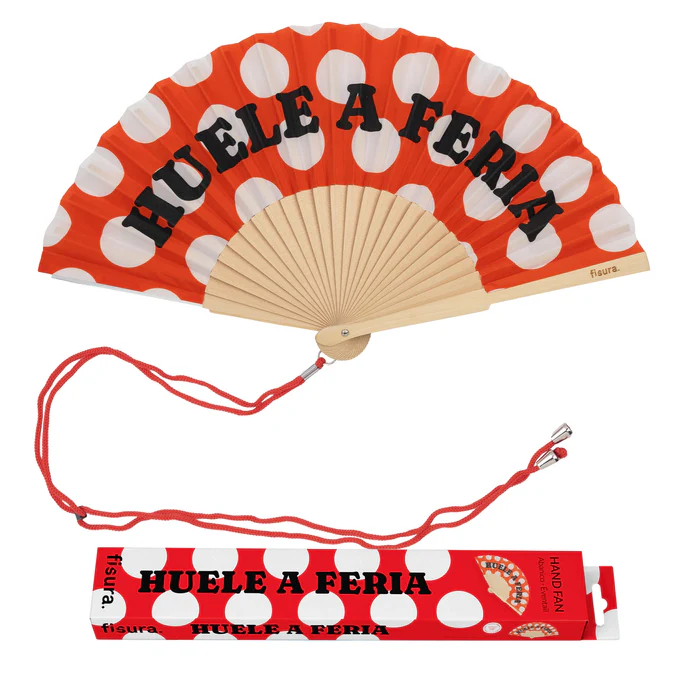 ABANICO CON MENSAJE - HUELE A FERIA