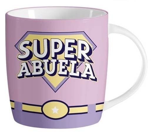 TAZA PARA ABUELA CON MENSAJE - SUPER ABUELA