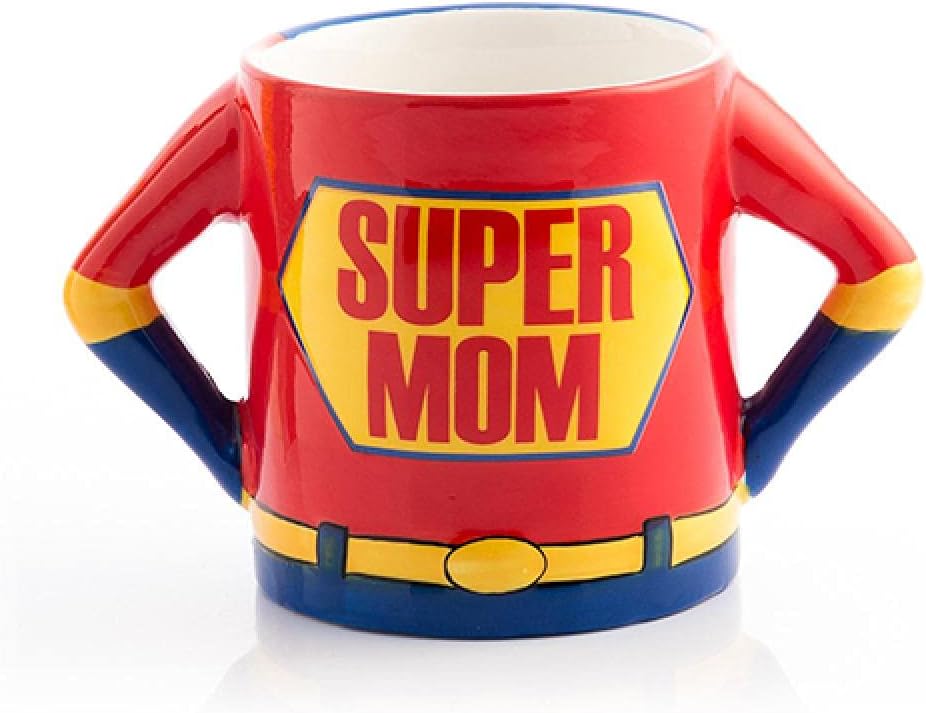 TAZA PARA MAMÁ DE 500 ML CON FRASE - SUPER MOM