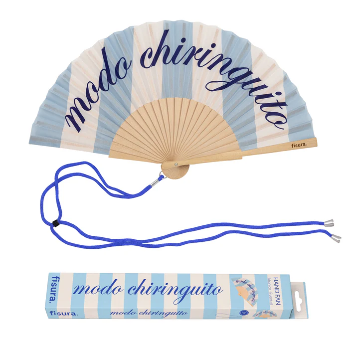 ABANICO CON MENSAJE - MODO CHIRINGUITO