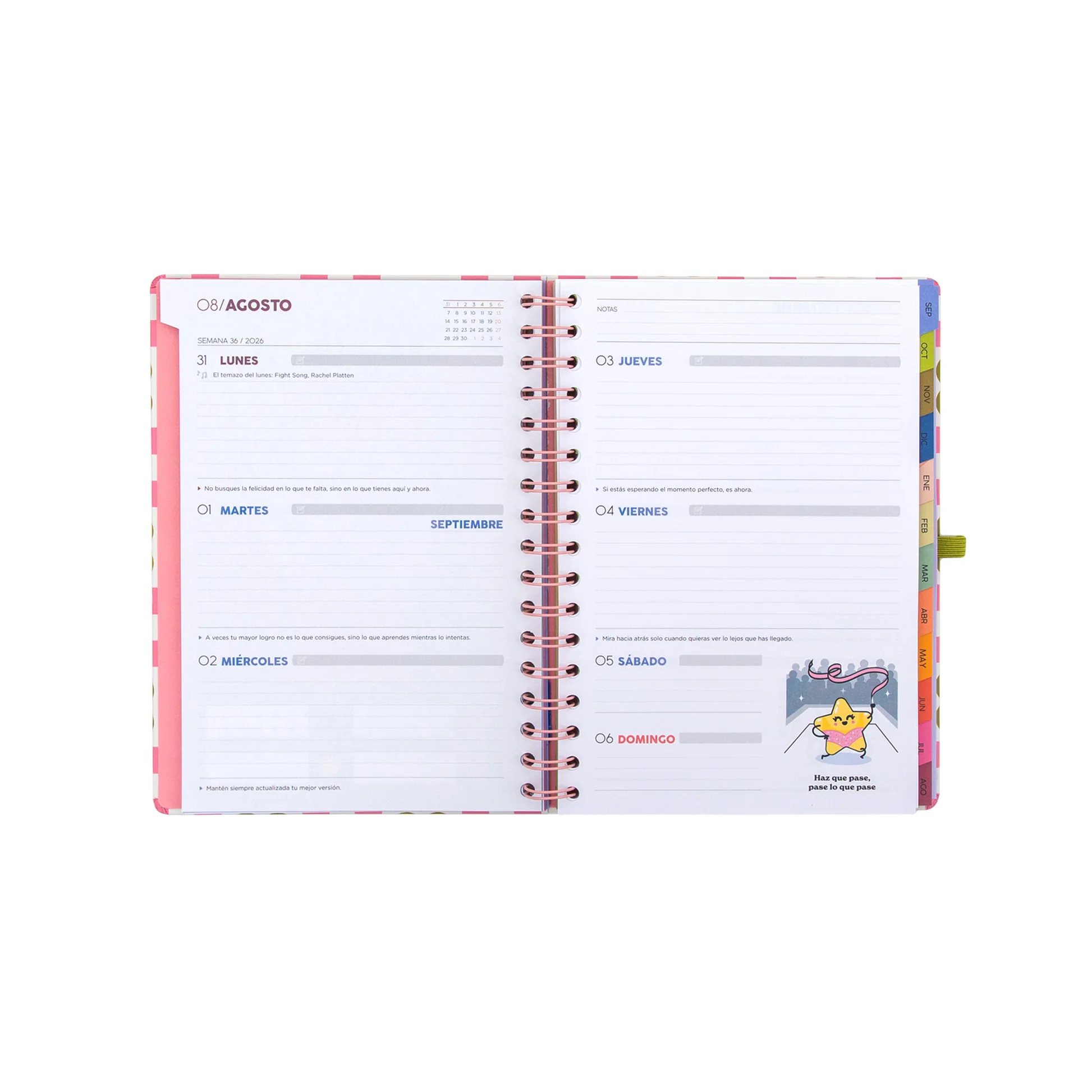 AGENDA MR. WONDERFUL 2026-27 SEMANAL - VIVE HOY, PLANEA SIEMPRE - Imagen 2