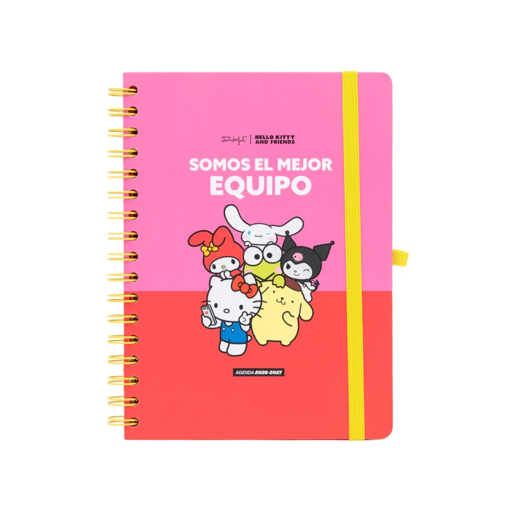 AGENDA MR. WONDERFUL 2026-27 HELLO KITTY & FRIENDS SEMANAL - SOMOS EL MEJOR EQUIPO