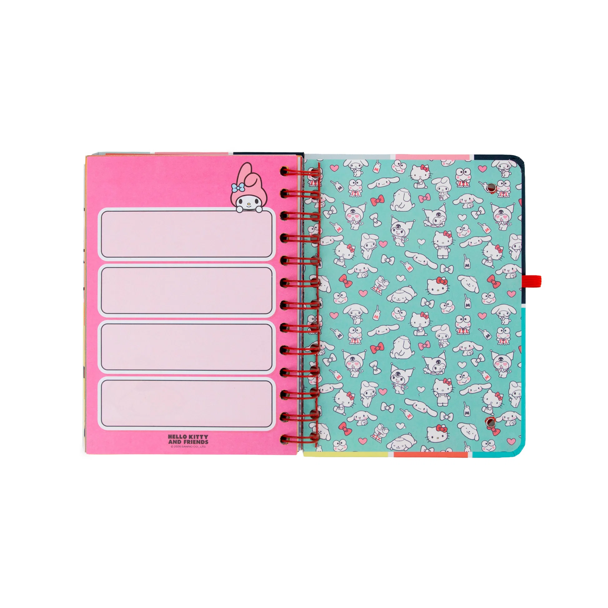 SET AGENDA MR. WONDERFUL 2026-27 PEQUEÑA SEMANAL HELLO KITTY & FRIENDS SEMANAL + 3 BOLÍGRAFOS BO-BO - SOMOS EL MEJOR EQUIPO - Imagen 11
