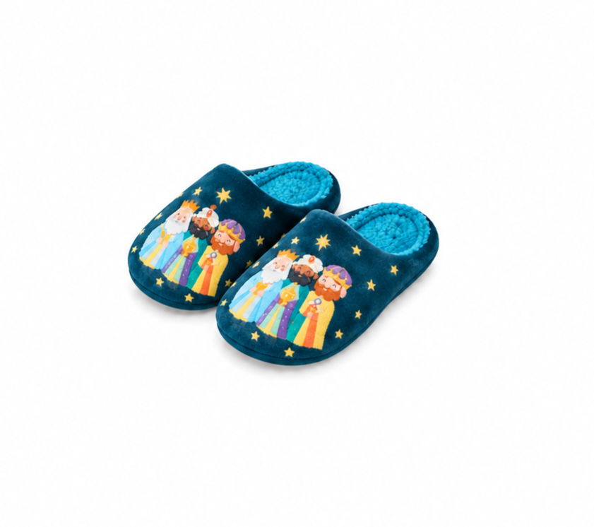 ZAPATILLAS DE ESTAR EN CASA - LOS REYES MAGOS (VARIAS TALLAS)