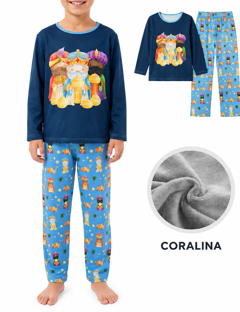 PIJAMA REYES MAGOS - NIÑO (VARIAS TALLAS)